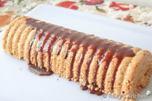 Biscuit Peanut Cake with Strawberries Chocolate-23