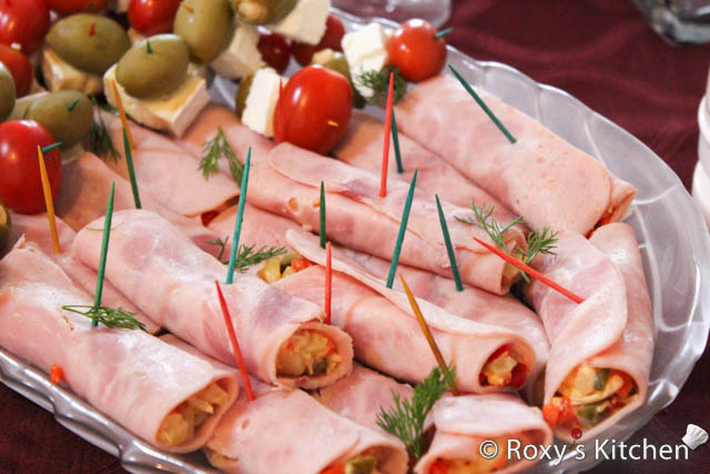 Ham Rolls with Boeuf Salad