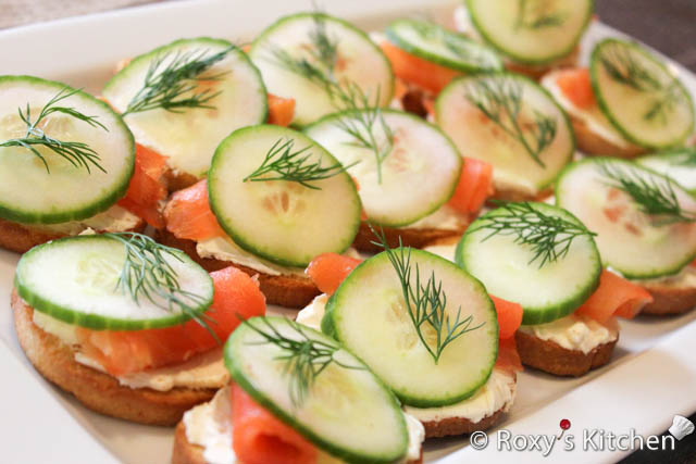 Smoked Salmon & Cucumber Appetizer