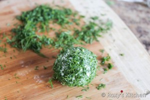 Cheese Balls - Roll your cheese balls in finely chopped fresh dill