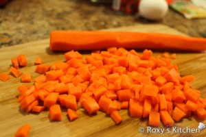 Duck Soup - chop carrots