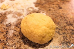 Egg Noodles - Knead dough for 3-4 minutes