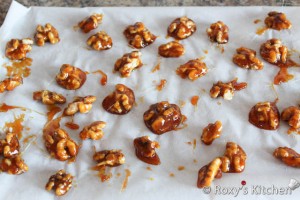 Walnut Cake - Step 22 Make caramelized nuts