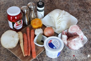 Beef Tripe Soup - Ingredients