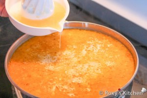 Beef Tripe Soup - Add the lemon juice