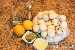 Marinated Mushrooms - Ingredients