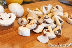 Marinated Mushrooms - Wash and slice mushrooms