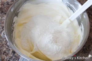 Easter Cake - Carefully blend in the flour until just combined.