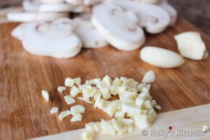 Cream of Mushroom Soup - Finely chop or mince garlic.