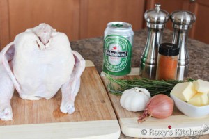 Beer Roasted Chicken - Ingredients