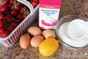 Strawberry Ice Cream - Ingredients