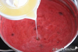 Strawberry Jam - Add lemon juice