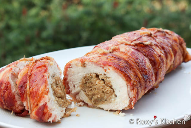 turkey-breast-with-herb-stuffing-wrapped-in-bacon