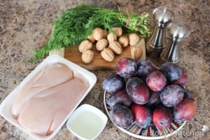 Chicken Breast with Plums - Ingredients