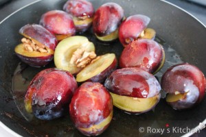 Chicken Breast with Plums - Cook for a few minutes on each side.