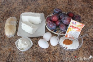 Plum Tart - Ingredients