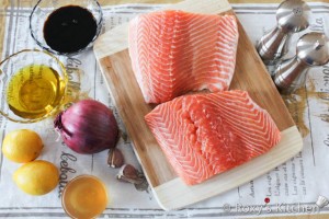 Cedar Plank-Grilled Salmon - Ingredients