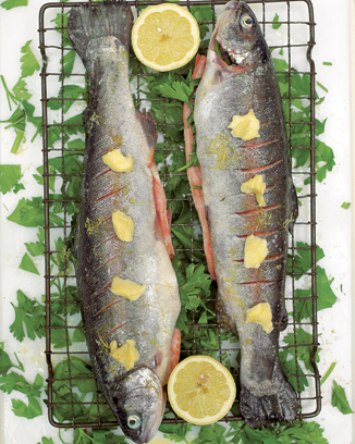 Crispy Grilled Trout with Parsley and Lemon