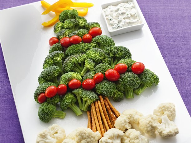 Christmas Tree Vegetable Platter