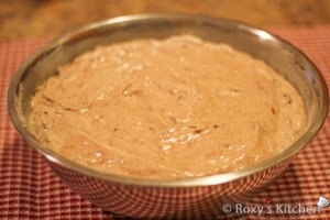 Pour batter into the oven-proof bowl and the springform pan.