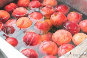Peach Jam - Wash peaches
