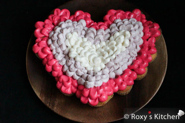 Heart Shaped Pull Apart Cupcake Cake Roxy S Kitchen