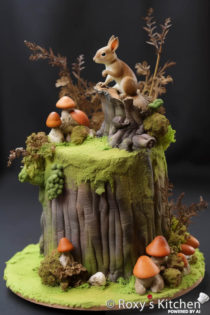 Tree Stumps With Squirrels Cakes Roxy S Kitchen