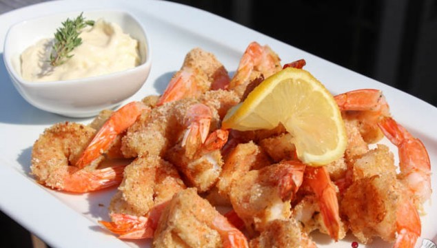 Oven-Fried Shrimp with Aioli