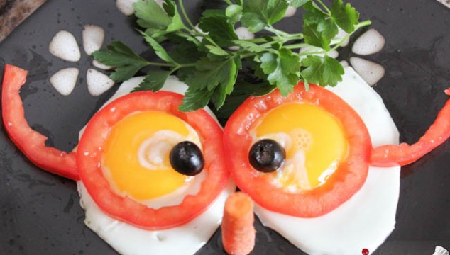 Funny Sunny Side Up Eggs