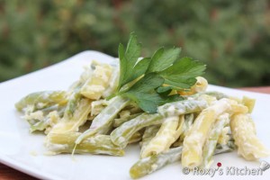 Green Beans with Garlic & Mayo / Fasole Verde cu Maioneza si Usturoi