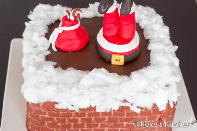 Santa Down the Chimney Cake - Roxy's Kitchen