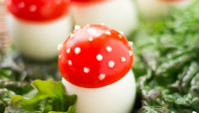 Mushrooms Made of Eggs - Fun Appetizer For Kids