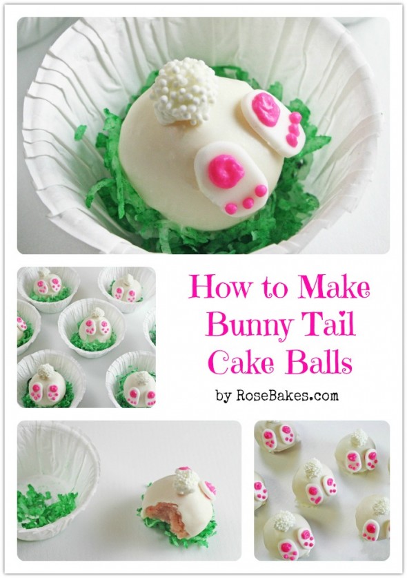 30 of the Best Easter Recipes & DIY Ideas - Roxy's Kitchen - How to Make Bunny Tail Cake Balls