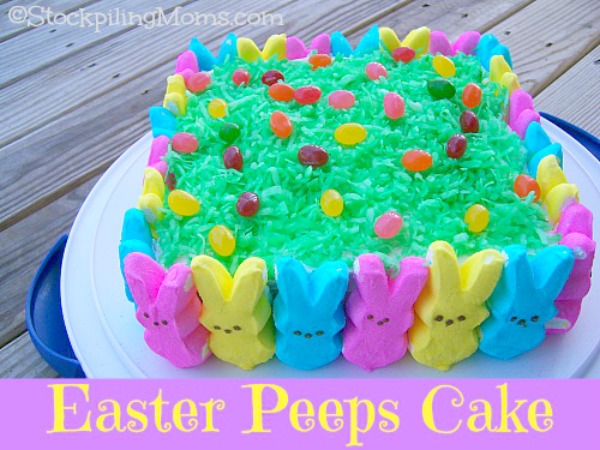 30 of the Best Easter Recipes & DIY Ideas - Roxy's Kitchen - Peeps Cake