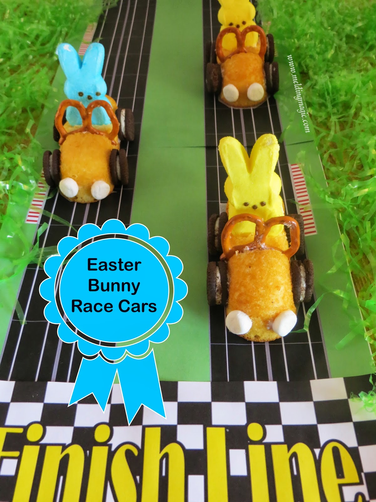 30 of the Best Easter Recipes & DIY Ideas - Roxy's Kitchen - Easter Bunny Race Cars