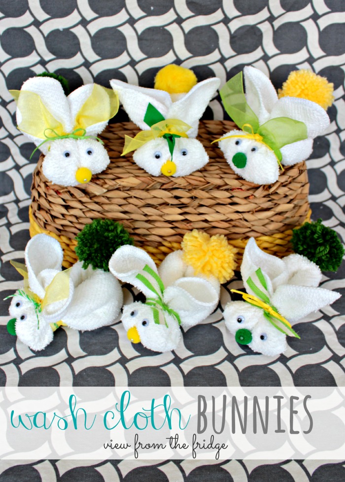 30 of the Best Easter Recipes & DIY Ideas - Roxy's Kitchen - Washcloth Bunnies