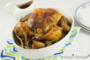 5-Ingredient Slow Cooker Whole Chicken with Veggies | Roxy's Kitchen