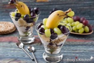 Grape and Banana Dolphin Parfait | Roxy's Kitchen