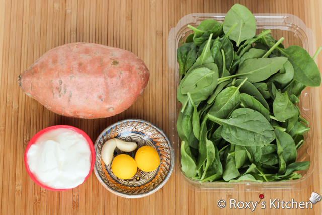 Spinach Sweet Potato Dip - Ingredients
