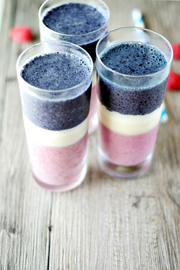 1.	Red White and Blue Almond Milk Blends Smoothie