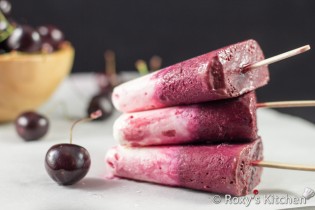 Cherry Vanilla Yogurt Popsicles | Roxy's Kitchen A super- nutritious, all-natural & a fabulous low-calorie treat for your diet, packed with calcium, power boosting protein, vitamins A, C & B and antioxidants