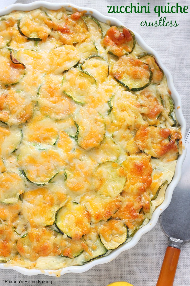 5-Ingredient Crustless Zucchini Quiche | 15 Surprisingly Easy and Healthy Back to Work Lunches