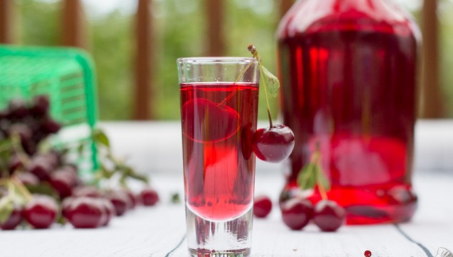 Homemade Sour Cherry Liqueur