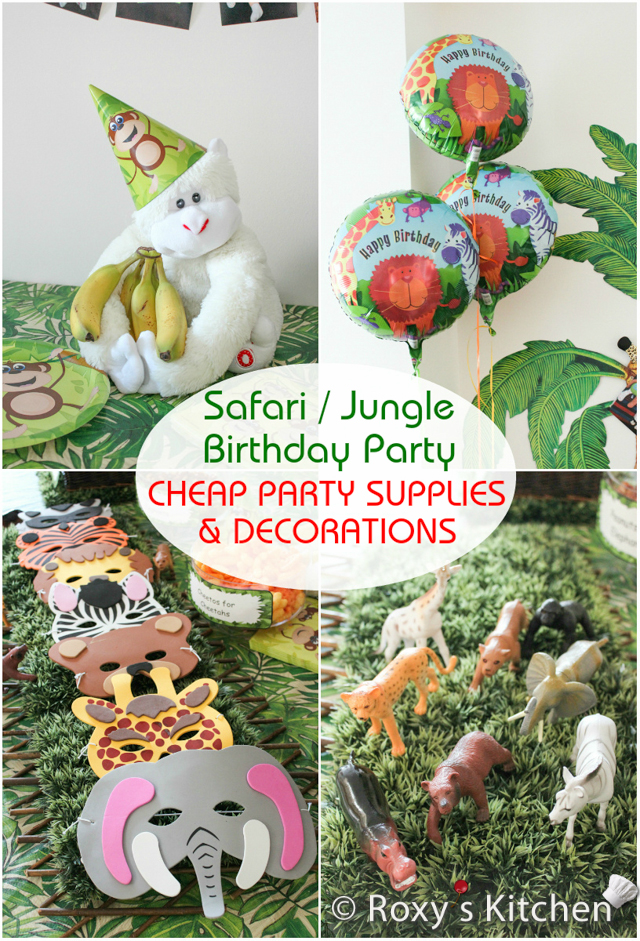 Safari / Jungle Themed First Birthday Party – Cheap Party Supplies &  Decorations