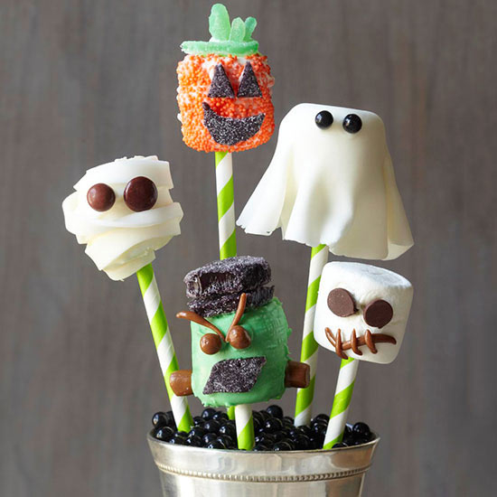 15 Genius Halloween Treats  - Marshmallow Pops
