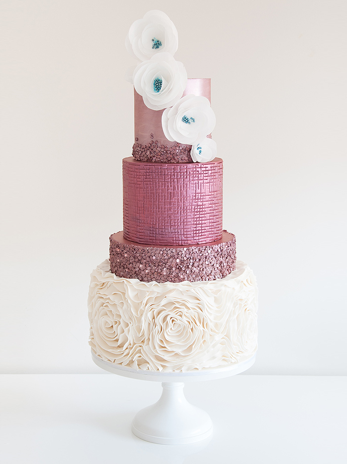 Trendy Wedding Cake - Check out 14 Fabulous Wedding Cakes with Modern Flair!