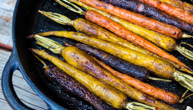 Balsamic Oven-Roasted Rainbow Carrots