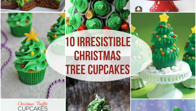 10 Irresistible Christmas Tree Cupcakes | Roxy's Kitchen