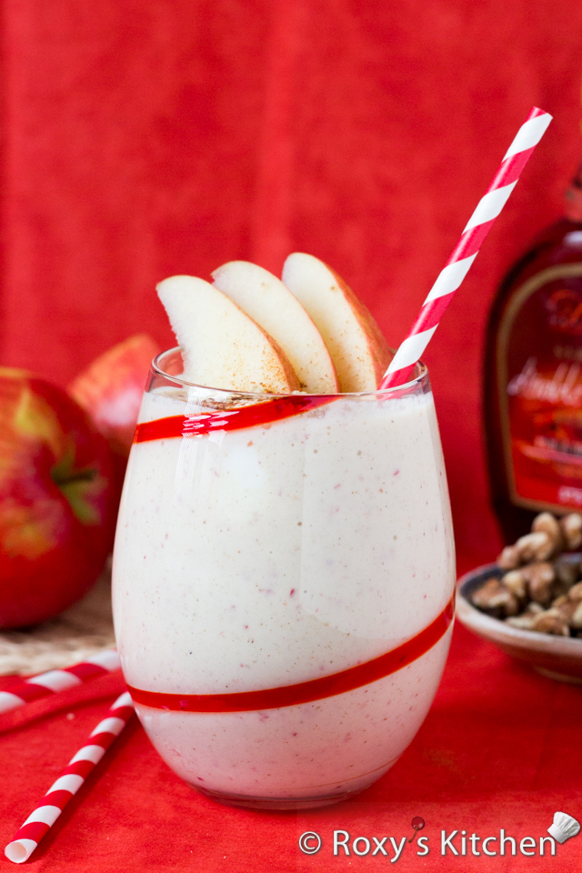 Apple Cinnamon Smoothie with Toasted Walnuts  | Roxy's Kitchen