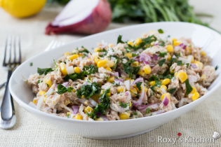 Quick and Easy Salad with Tuna and Corn